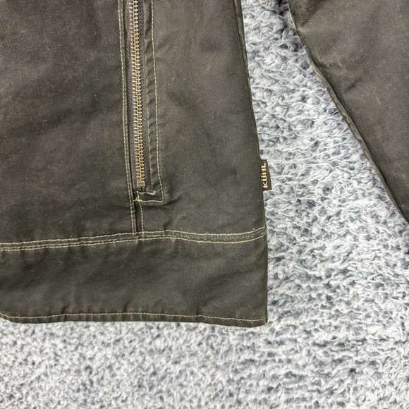 Vintage Kuhl Jacket Mens Large Brown Vintage Patina Dye Canvas Cotton Full Zip - Picture 5 of 14